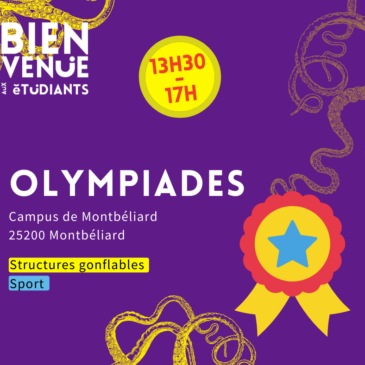 | Montbéliard – BAE – Olympiades – jeudi 23 septembre |